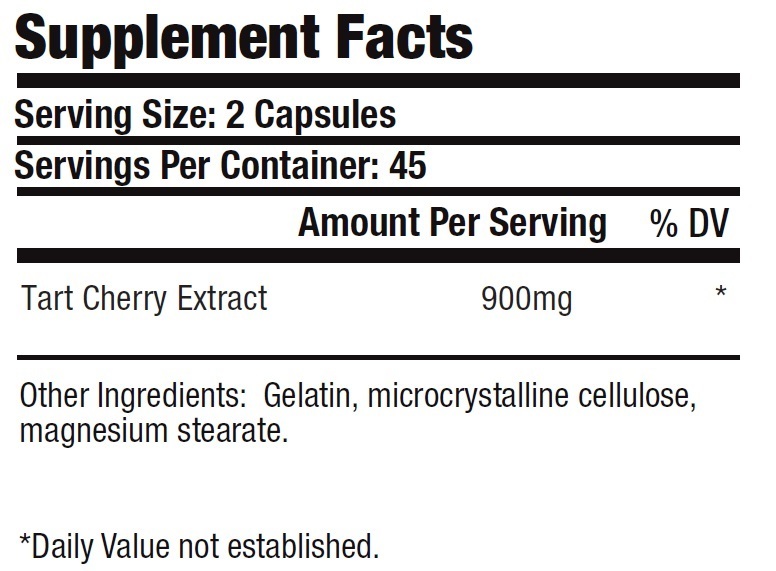 1 Tart Cherry Extract 900mg Gout Joint Pain Arthritis Supplements Anthocyanins