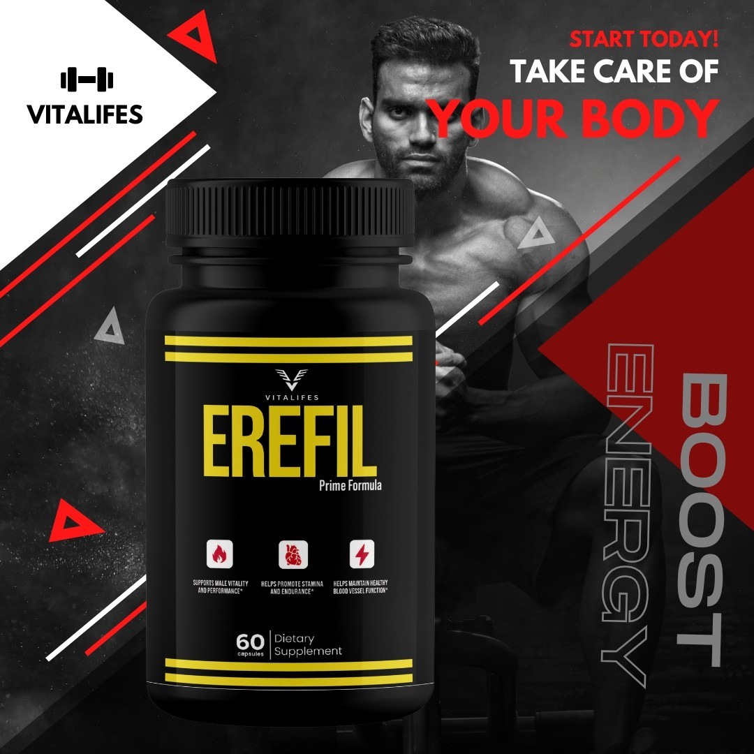 (5 Pack) Erefil Advanced Male Health Support Vitamin Supplement Ere Fil 300 Caps