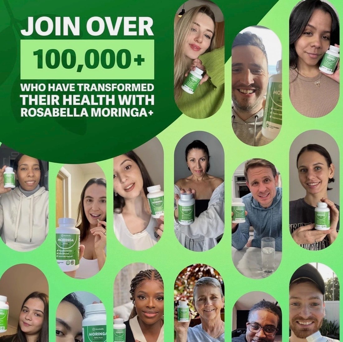 Rosabella Moringa+ – 2-Pack (120 Caps) – Superfood Support