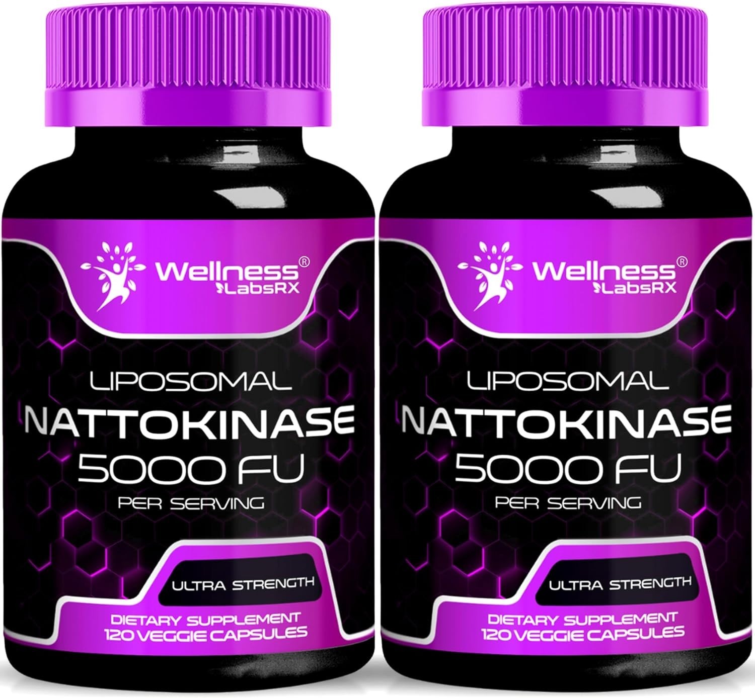 Nattokinase Supplement Capsules 5000 FU, Third-Party Tested Nattokinase – Enz…