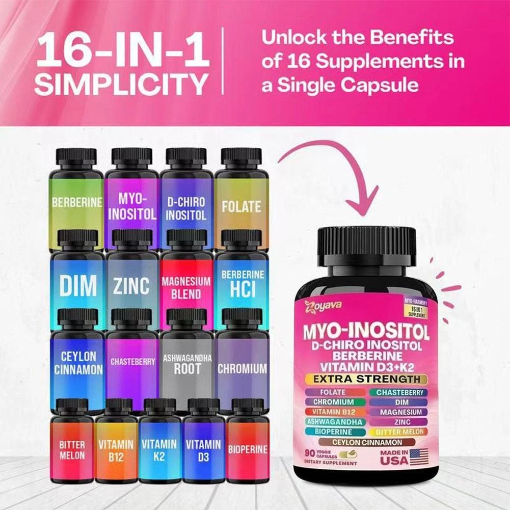LUXRY Soothe&Smooth Bundle – Zoyava Cortisol Myo-Inositol All-in-One Supplement