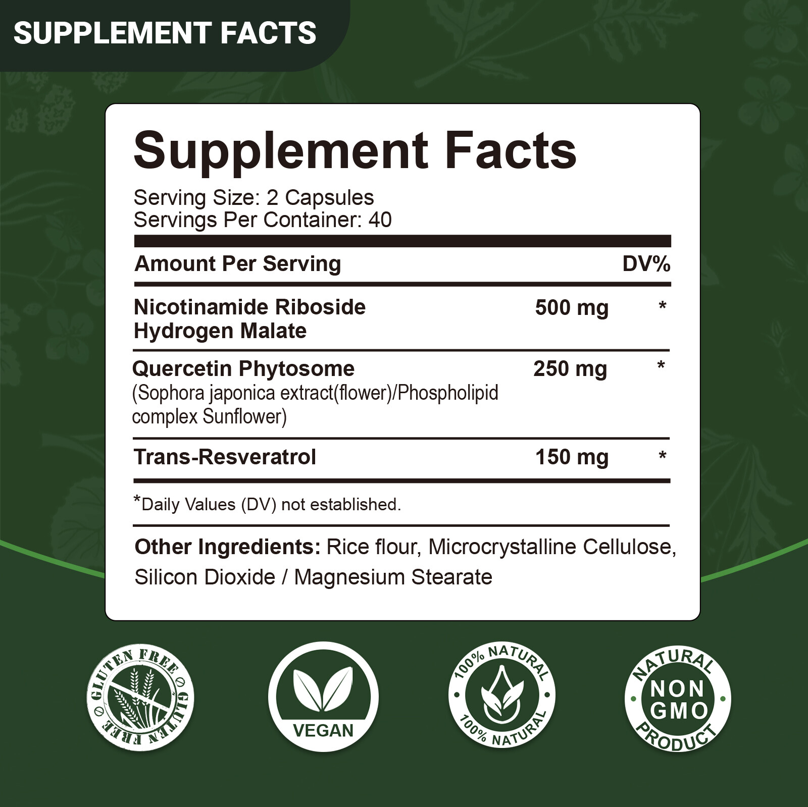 Nicotinamide Riboside 900mg – Anti-aging NAD Supplement, Focus, Memory Booster