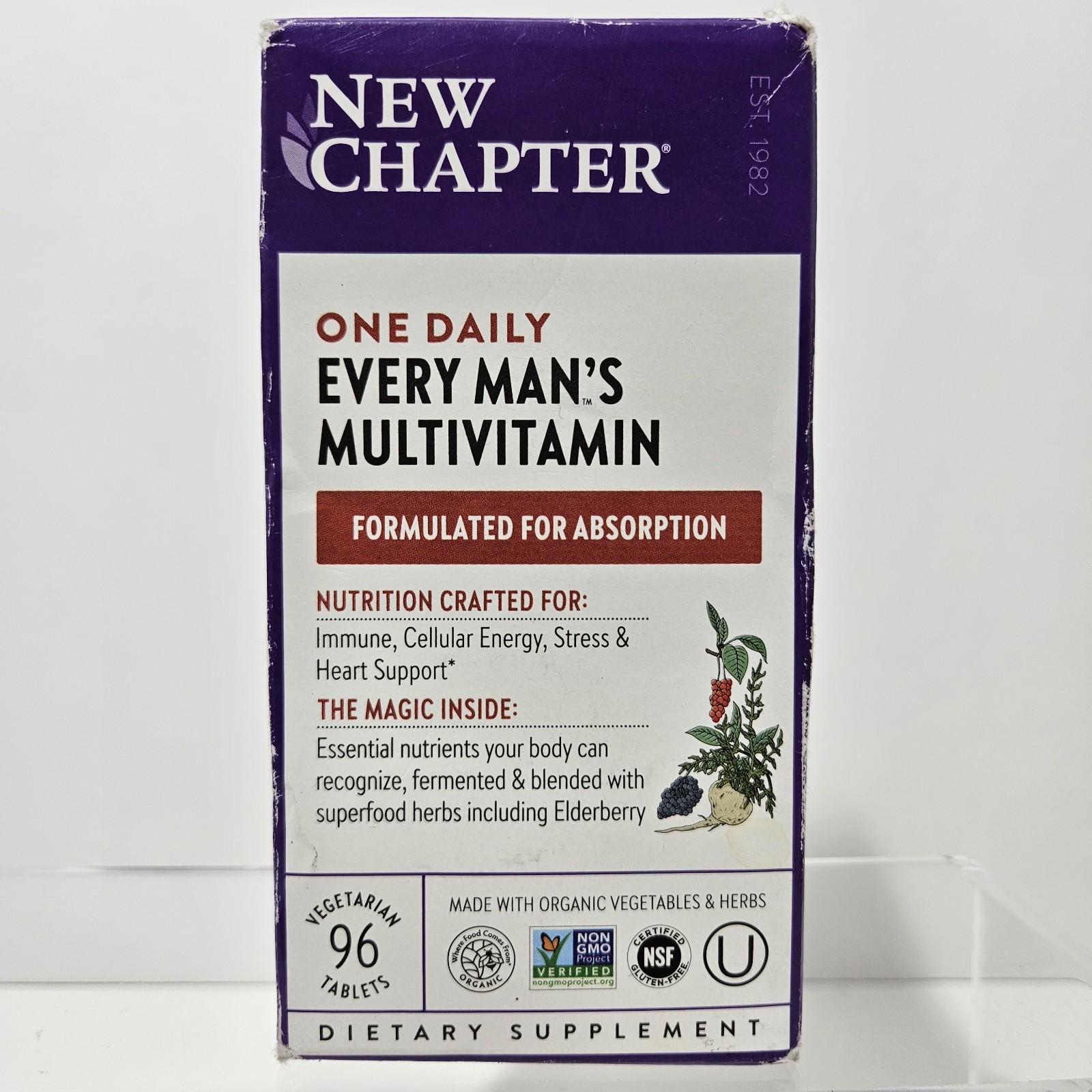 New Chapter Every Man’s One Daily Multivitamin 96 Tablets EXPIRED 05/2026
