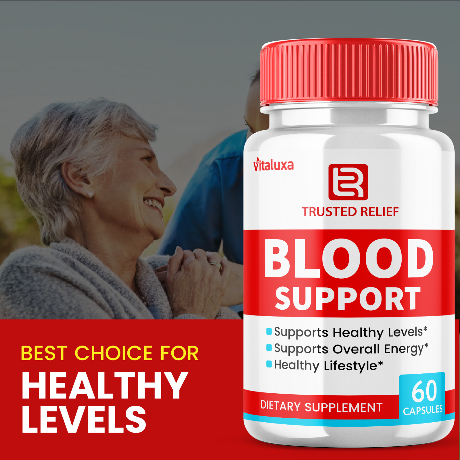 (5 Pack) TrustedRelief Blood Support Pills for Managing Sugar (300 Capsules)