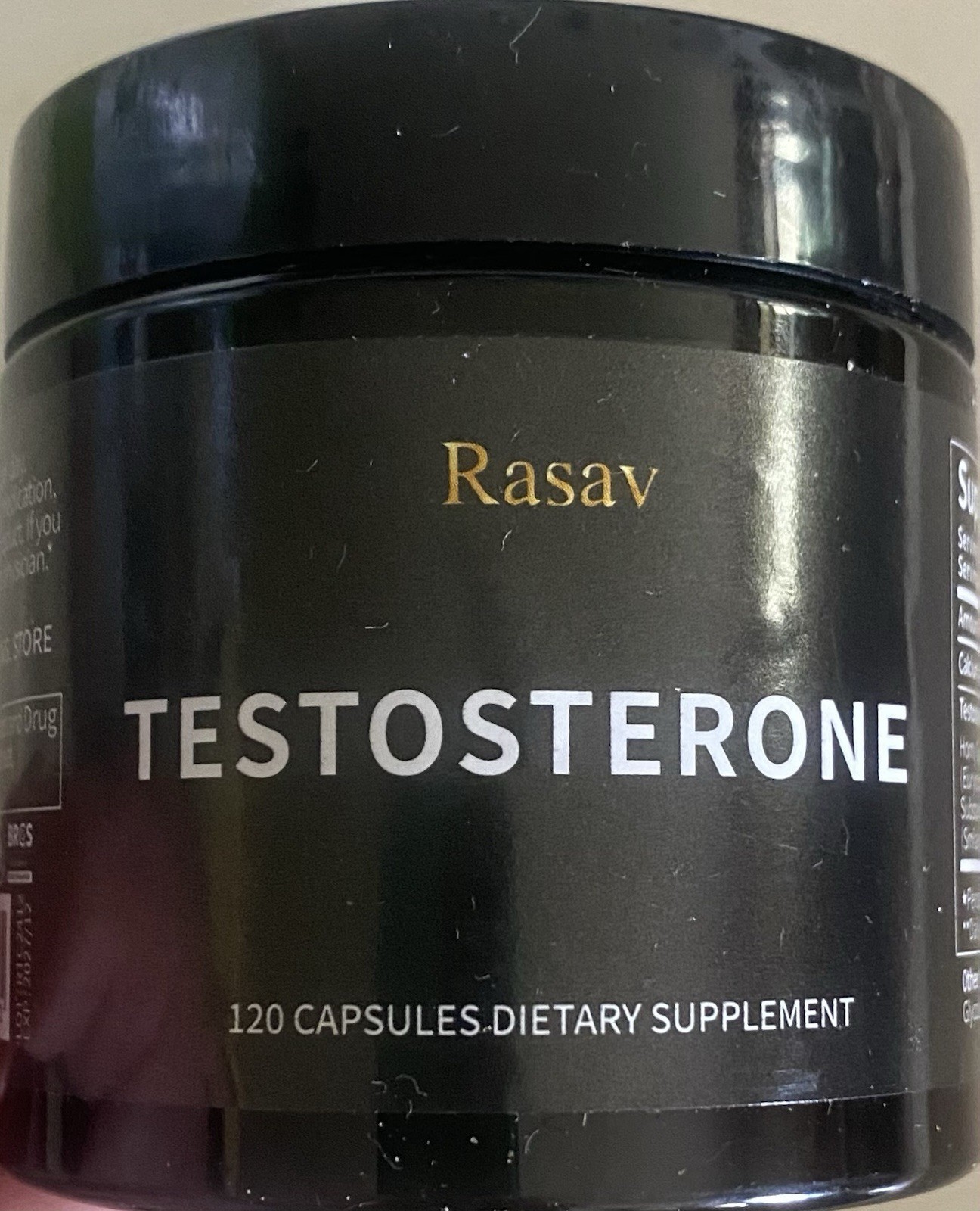 Rasav Testosterone Booster 120 Energy Strength Stamina 12/2027