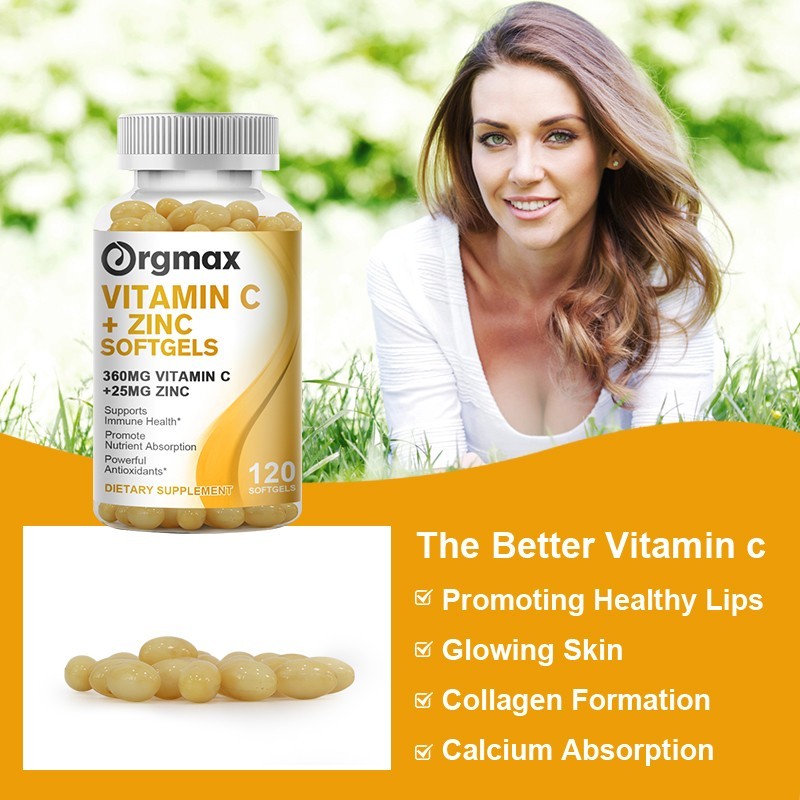 1-10x Vitamin C + Zinc Complex Promote Absorption Immune Support 120t