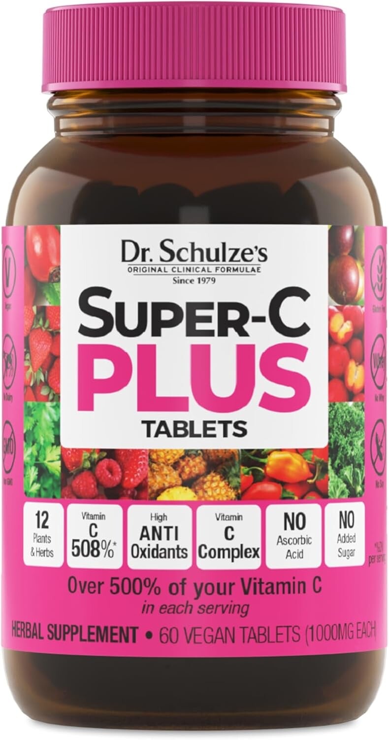 Dr Schulze Super C Plus 60 Tab Vitamin C Complex, Clinical formula immune health