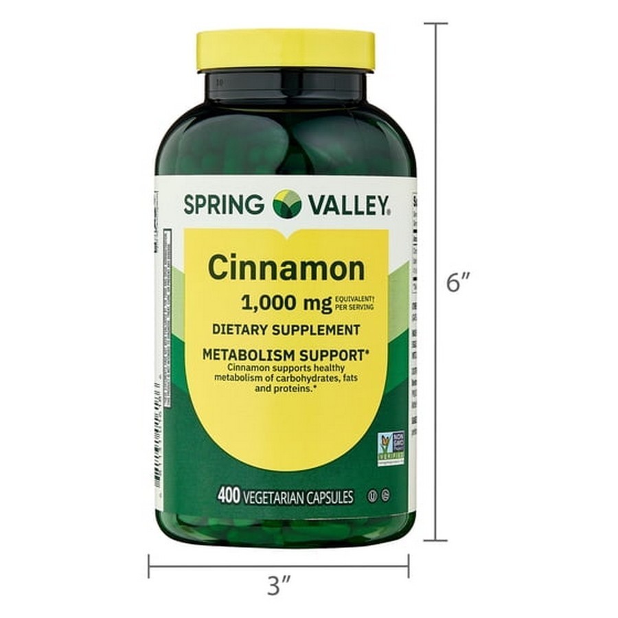 Cinnamon Dietary Supplement, 1000 Mg, 400 Count Free Shipping US