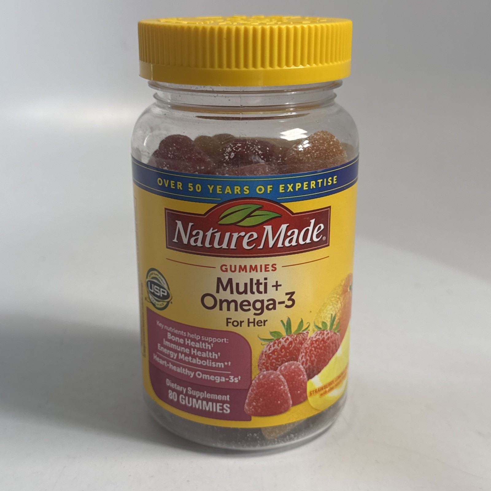 Nature Made Multivitamin + Omega 3 for Women 80 Gummies 06/2026 Sealed
