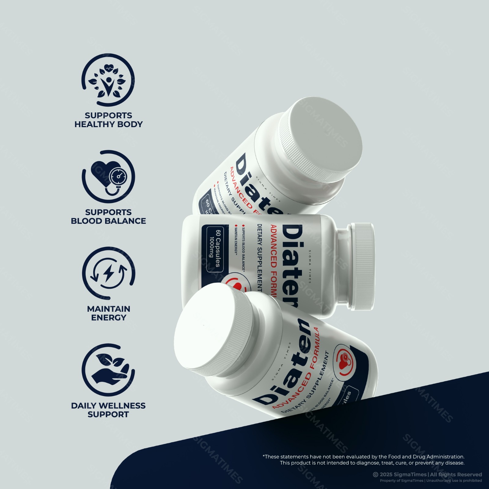 Diaten Capsules – Advanced Blood Support, Balance & Energy Supplement – 5 Pack