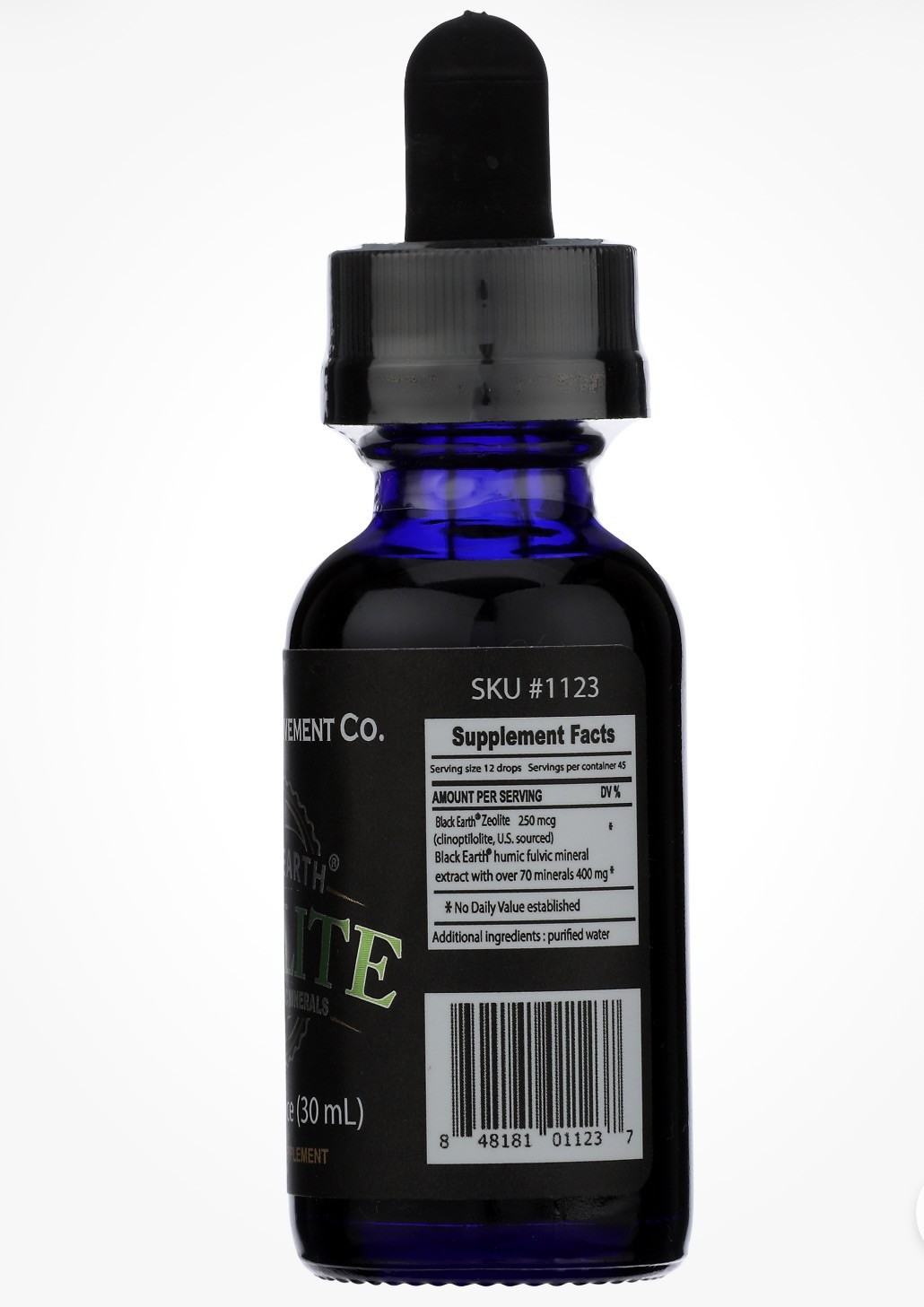 The Food Movement CO – Black Earth Zeolite with Humic Fulvic Acids – 1oz EXP1/29