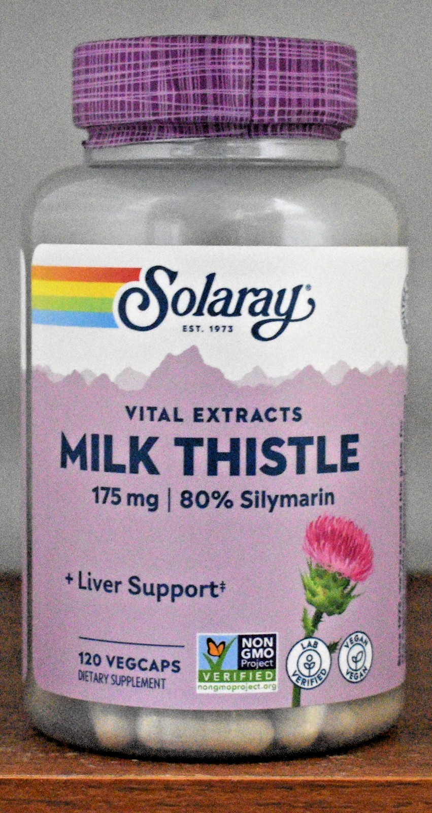 Solaray Milk Thistle 175 mg 120 Capsules Vital Extracts 175mg 120 VegCaps