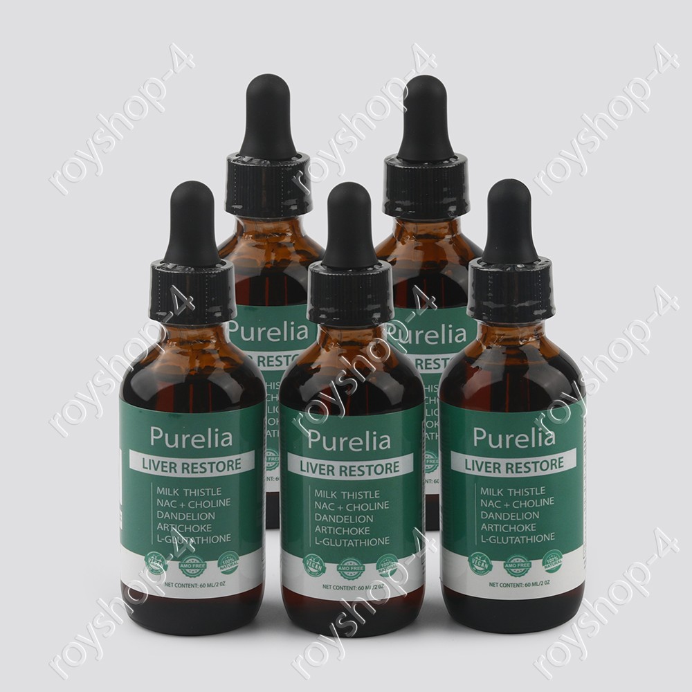 Purelia Liver Restore, Complete Liver Support Supplement with Milk Thistle 1-6x