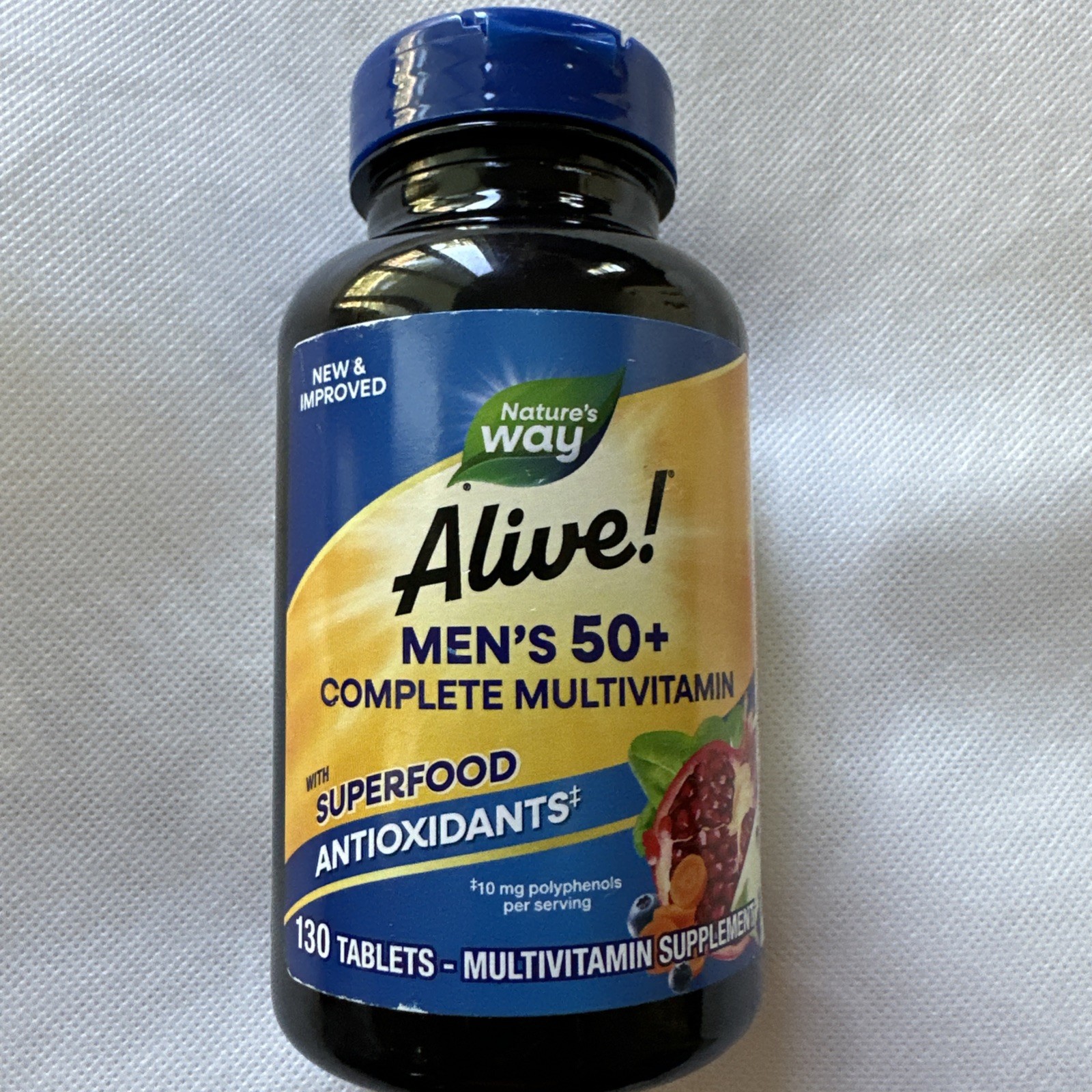 Nature’s Way Alive! Men’s 50+ Complete Multivitamin, 130-Tablets Exp 09/2026