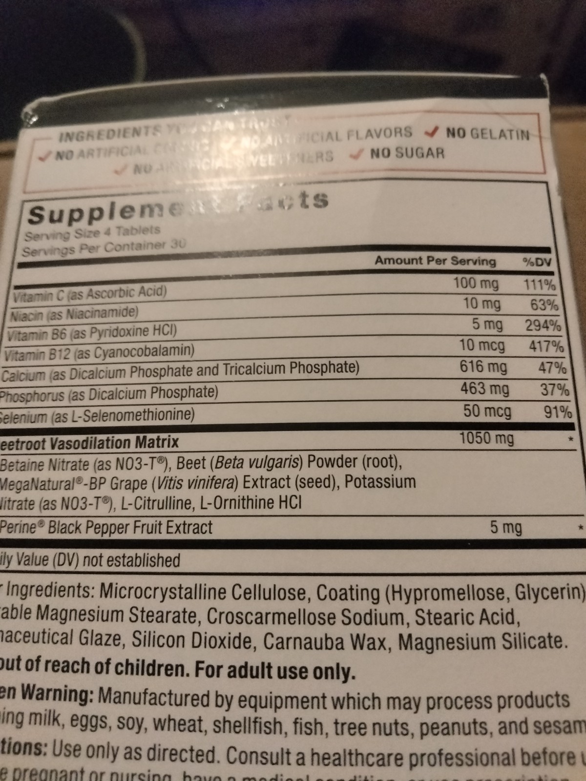 total beets supports healthy blood pressure 120 tablets