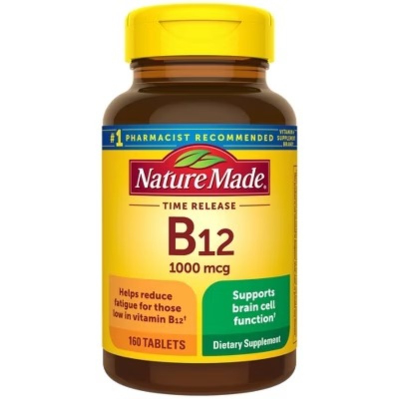 Nature Made Vitamin B12 1000 mcg, Energy Metabolism Support Time Release Tablets