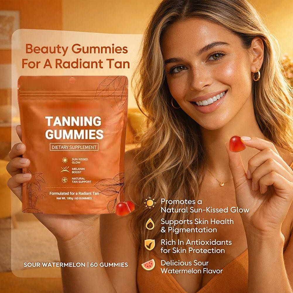 Daily Tanning Gummies Vitamin Blackening Gummies – Enhance Skin Melanin US