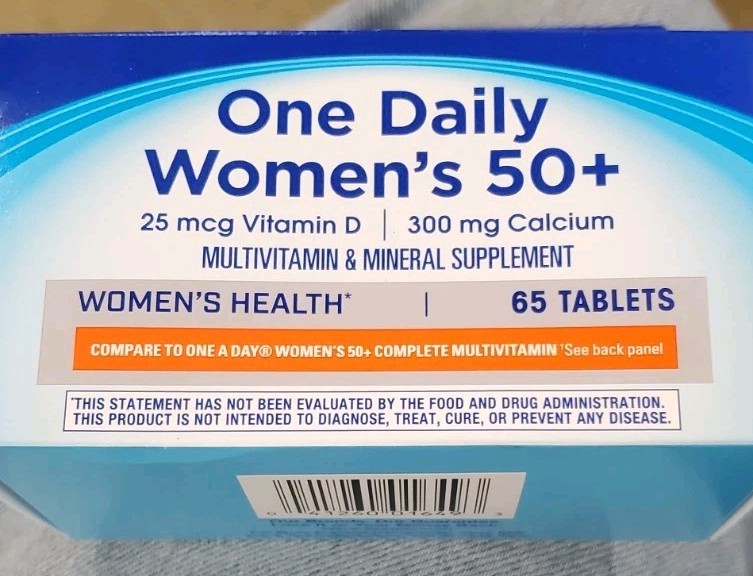 3 Boxes One Daily Women’s 50+ Multivitamin/Multimineral 195 TABLETS- SHIPS FREE