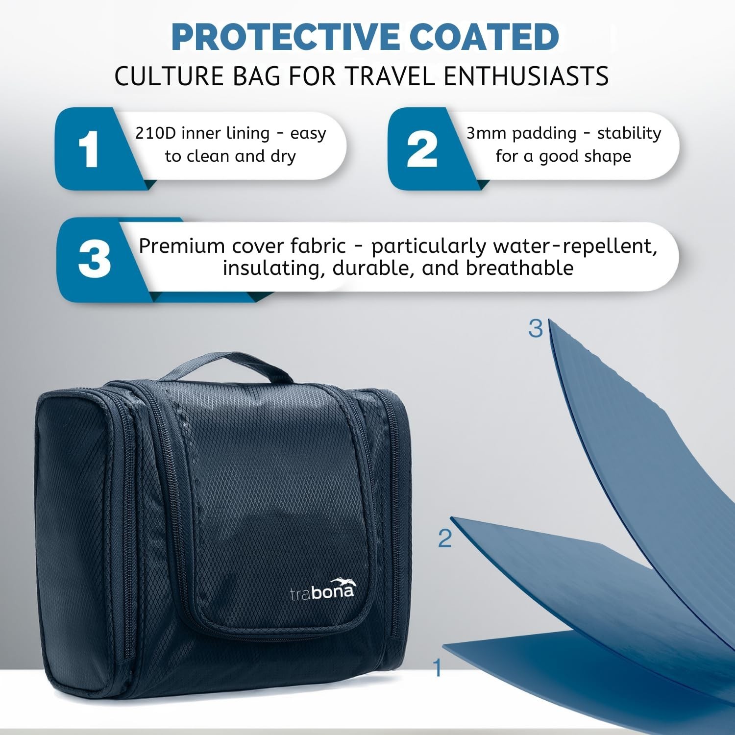 Travel Toiletry Bag for Women and Men – Hanging Toiletry Bag for Men & Women …