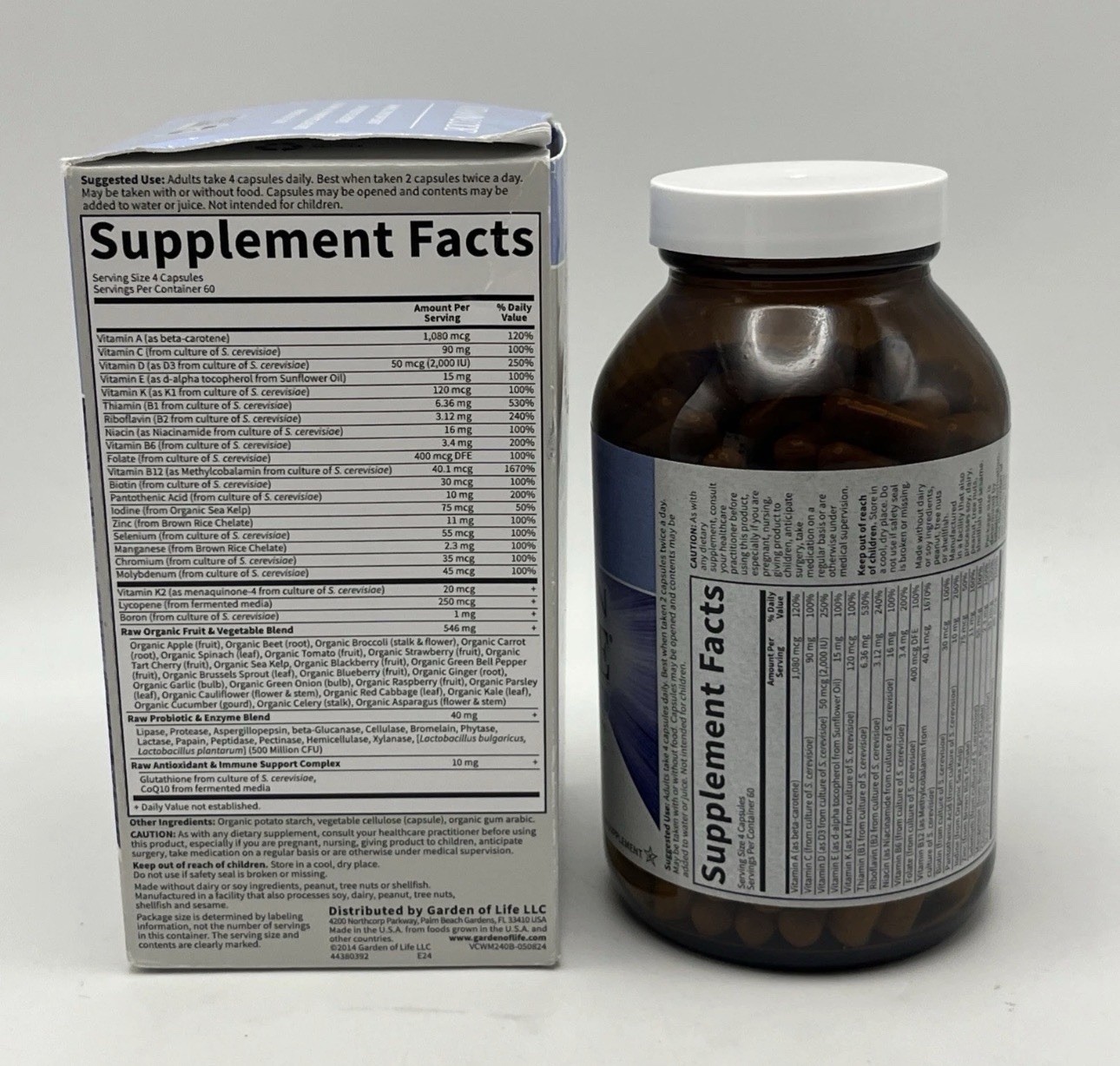 Garden of Life Vitamin Code 50 & Wiser Men Multivitamin Supplement-240..EXP 5/26