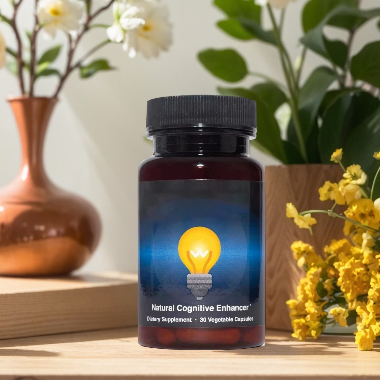 Capsules-Focus-Memory-Brain Cognitive RediMind Organic Enhancer 30 Health New