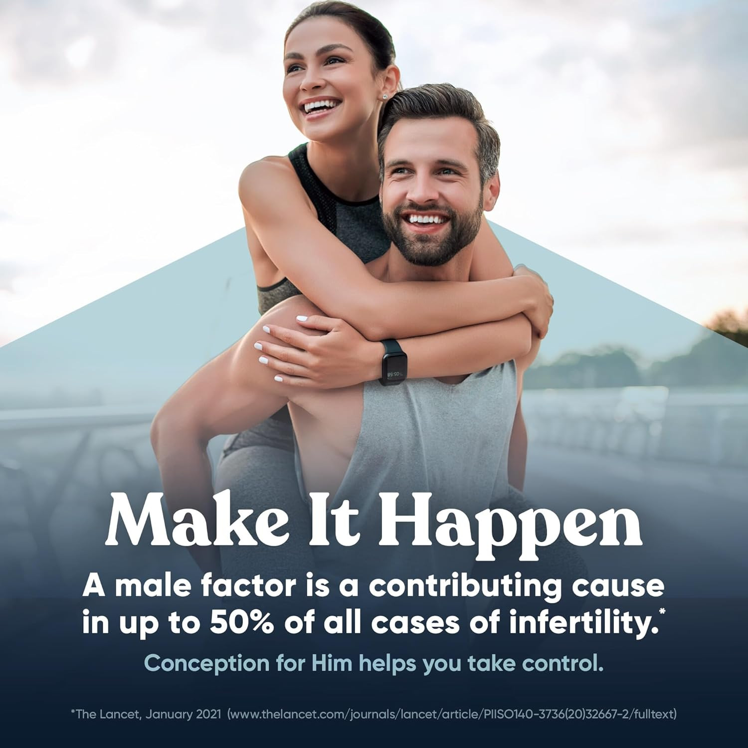 Conception for Him – Male Fertility Supplements with Ashwagandha, Folate & Zinc