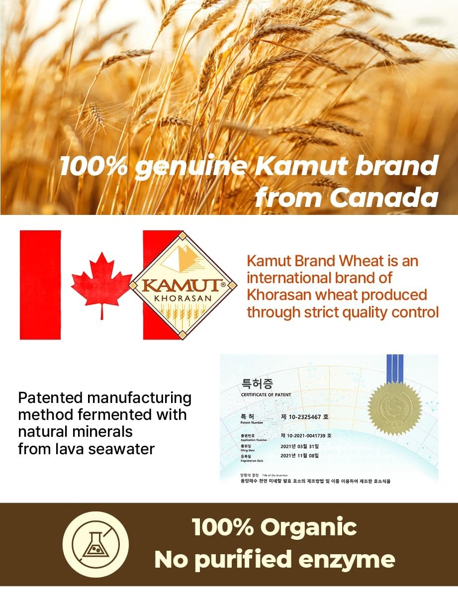 KAMUT Wheat Grain Enzyme Powder – 2g x 30 Sticks – Natural Digestive Support