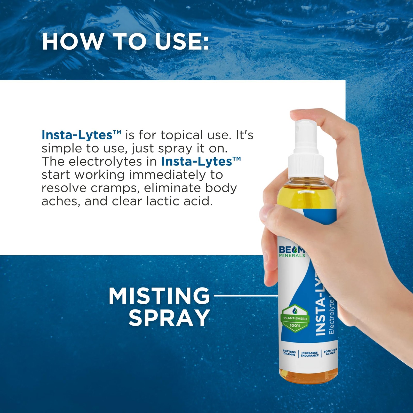 BEAM MINERALS Insta-Lytes | How to Stop Leg Cramps 2 Fl Oz (Pack of 1)
