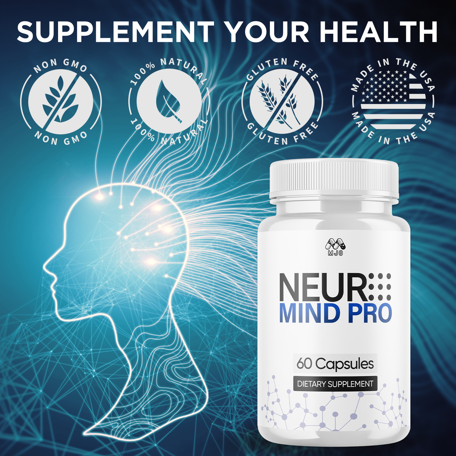 (5 Pack) Neuro Mind Pro Advanced Brain Max Support Formula 300 Capsules