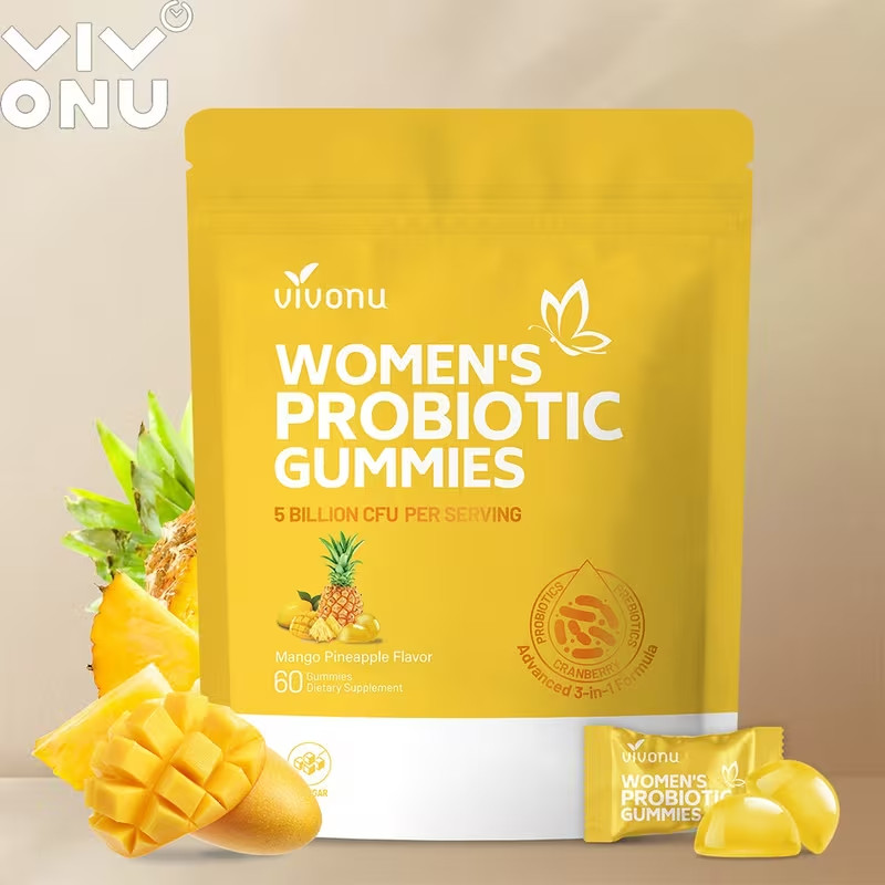 Vaginal Probiotics for Women, Feminine Balance pH Gummies 60ct/1bag Mango Pineap
