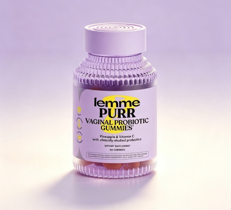 lemme PURR Vaginal Probiotic Gummies, Women Intimate Health Support 60 Gummies