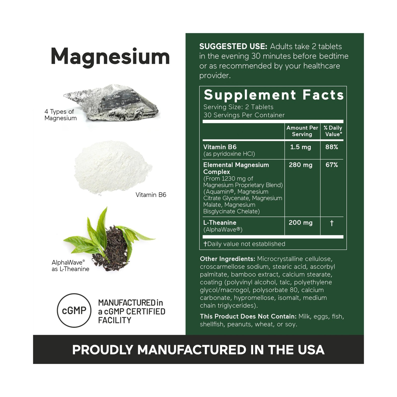 Smarter Nutrition Magnesium Complex – Chelated Magnesium Glycin… FAST USA SHIP