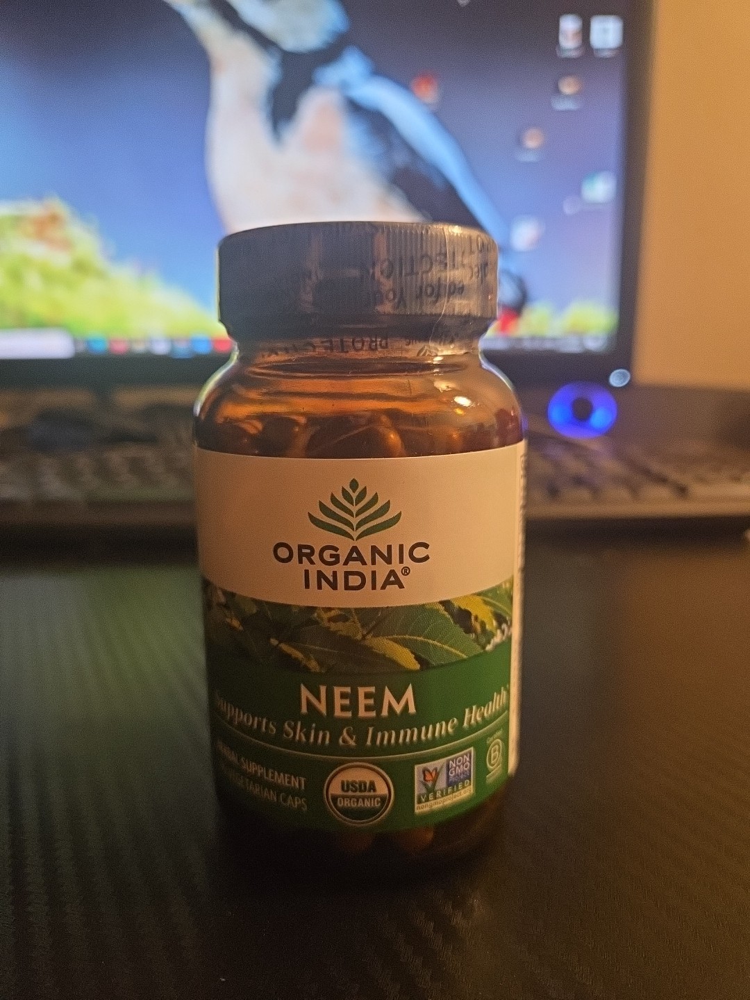 Organic India Organic Neem 90 Veg Caps Gluten-Free, Kosher, Non-GMO, Organic|