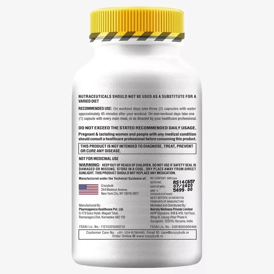 Best Supplement for Muscle Gains Crazy Bulk D BAL 90Capsules – Pack of 1