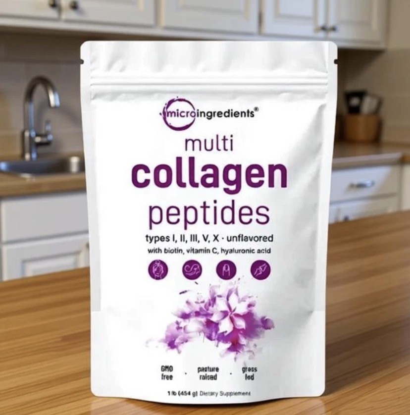 Micro Ingredients Multi Collagen Peptides – Types I,II,III,V,X , Unflavored