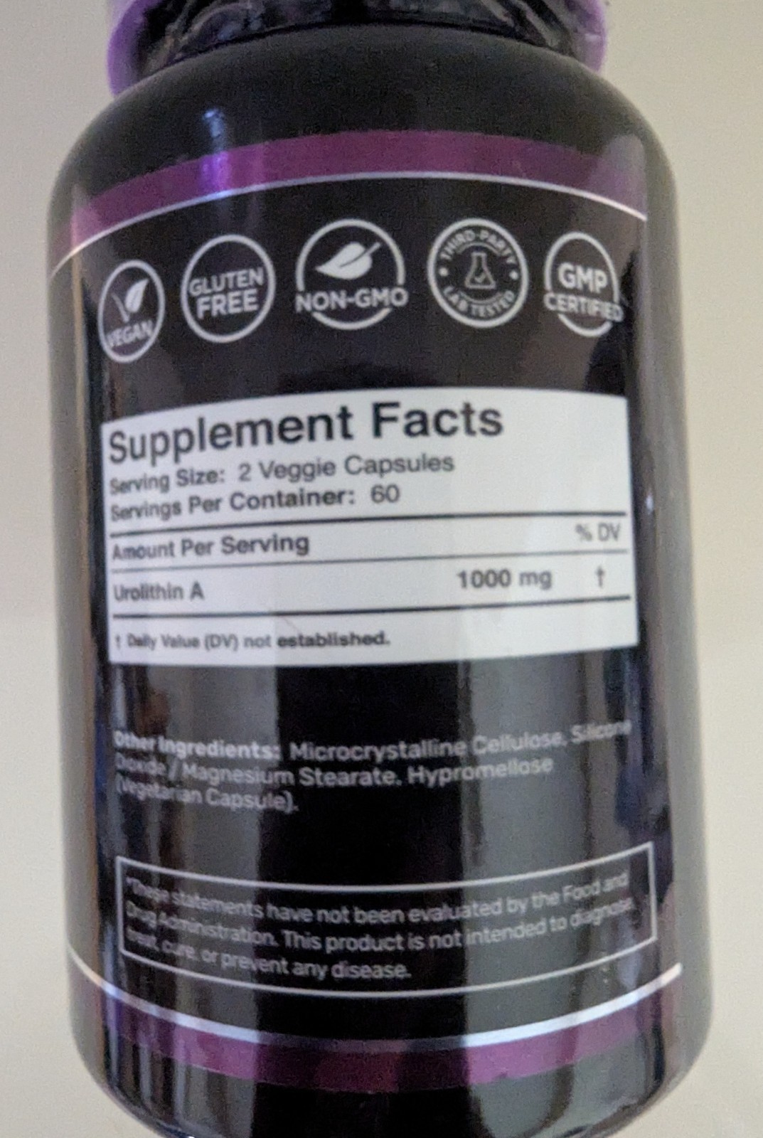 4 Wellness LabsRX Urolithin A 1000mg Liposomal Ultra Strength 120 Veggie Capsule