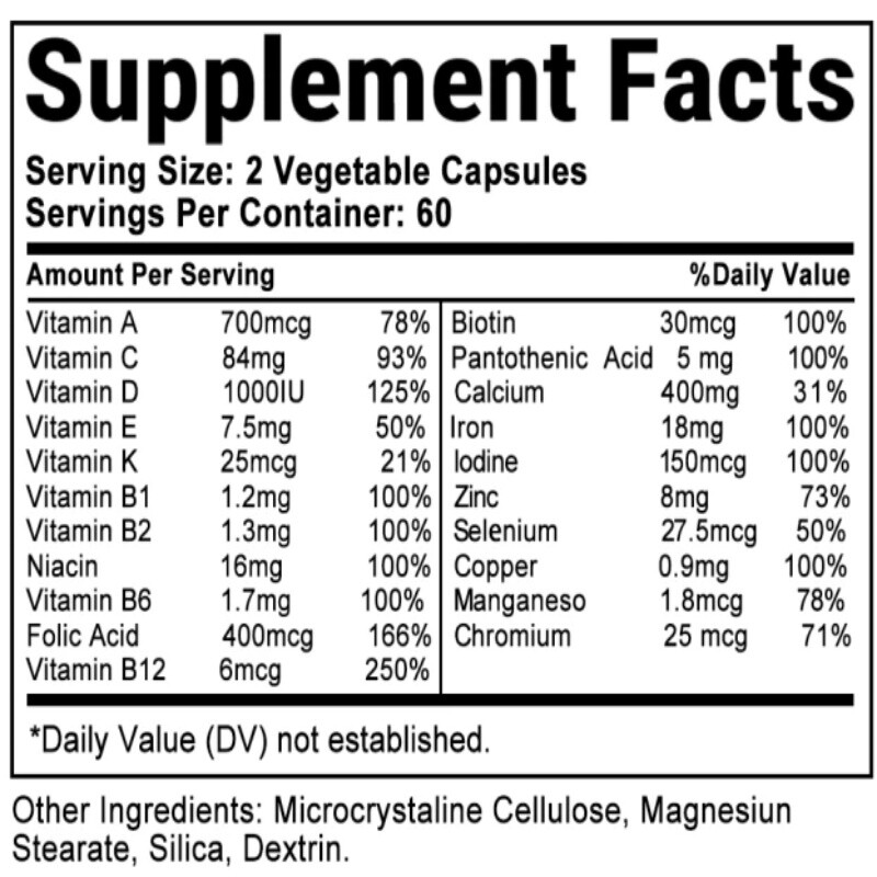 Women’s Daily Multi – Multivitamin & Multimineral Supplement, Immune Support