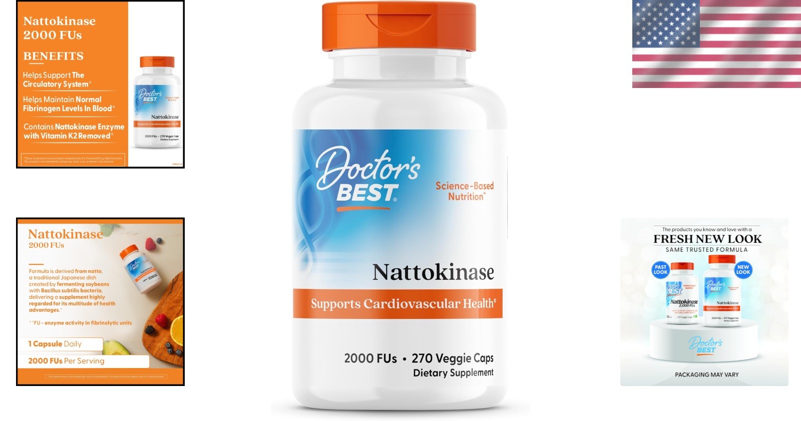 270 Capsules of Nattokinase – Supports Heart Health & Normal Circulation