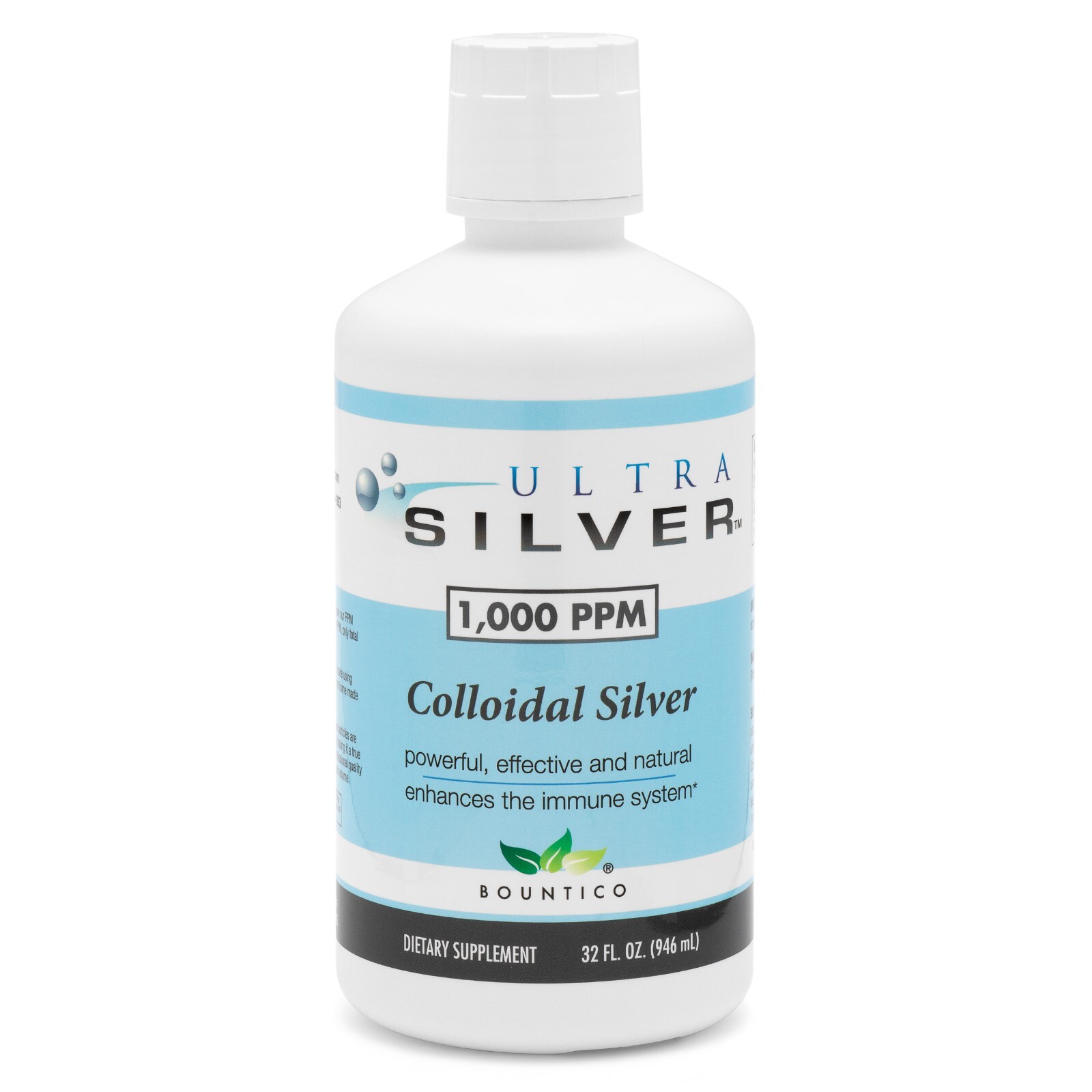 FREE SHIPPING!!! COLLOIDAL SILVER 1000 PPM 32 OZ.- IMMUNE SUPPORT