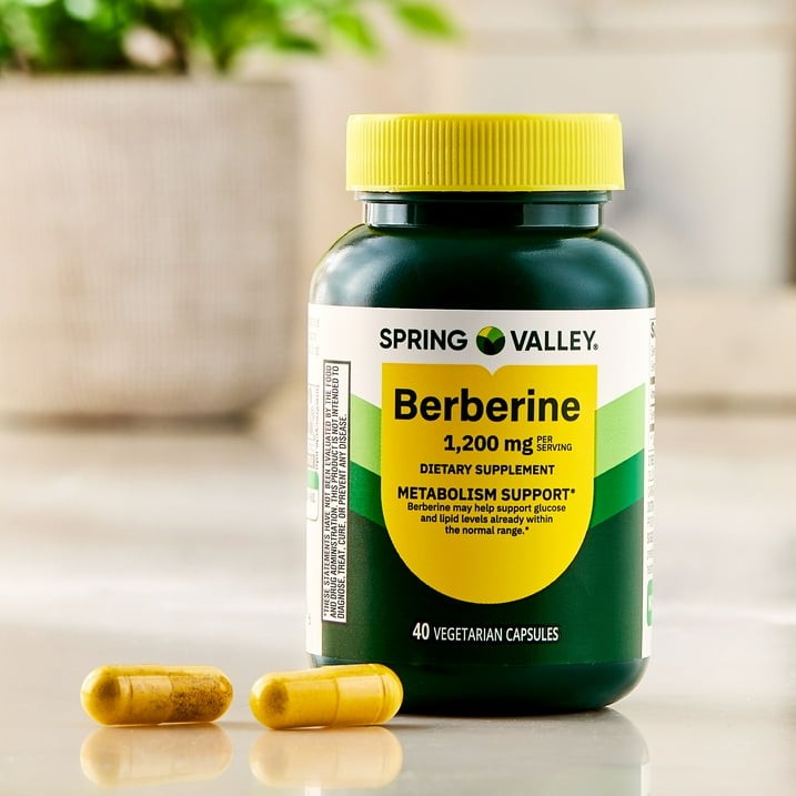 Spring Valley Berberine Metabolism Support 1200 mg, 40 Count