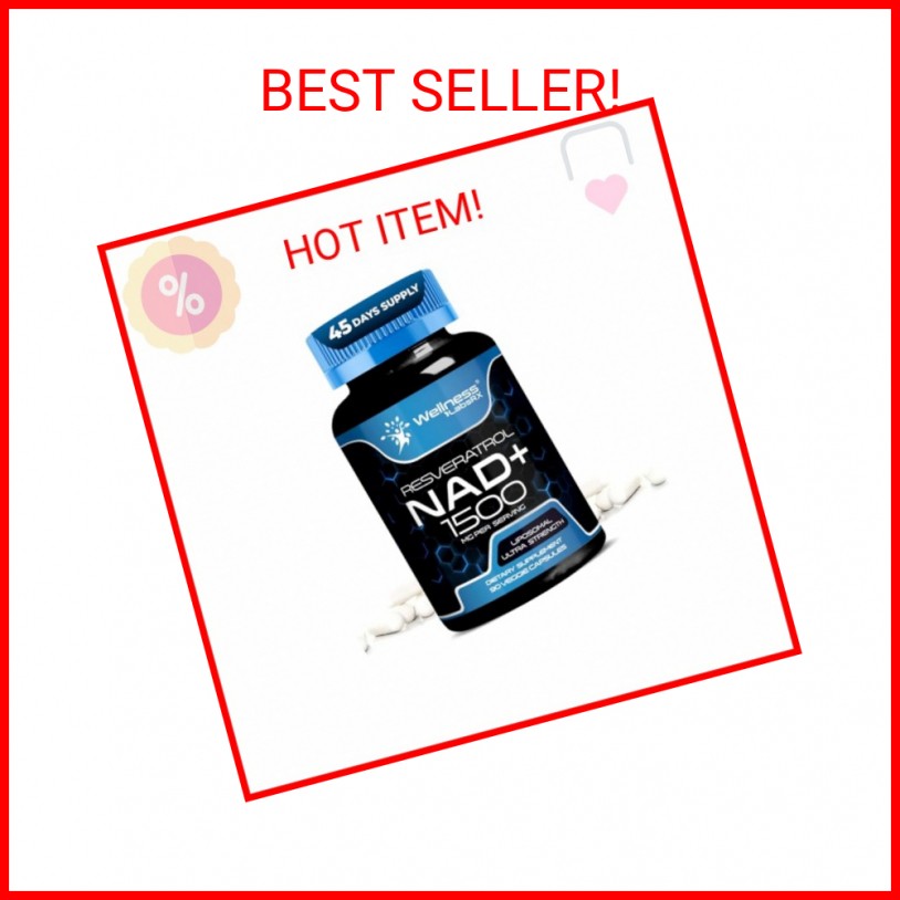 Wellness LABSRX Liposomal NAD Supplement, 1500mg – USA Made, NAD Resveratrol Sup