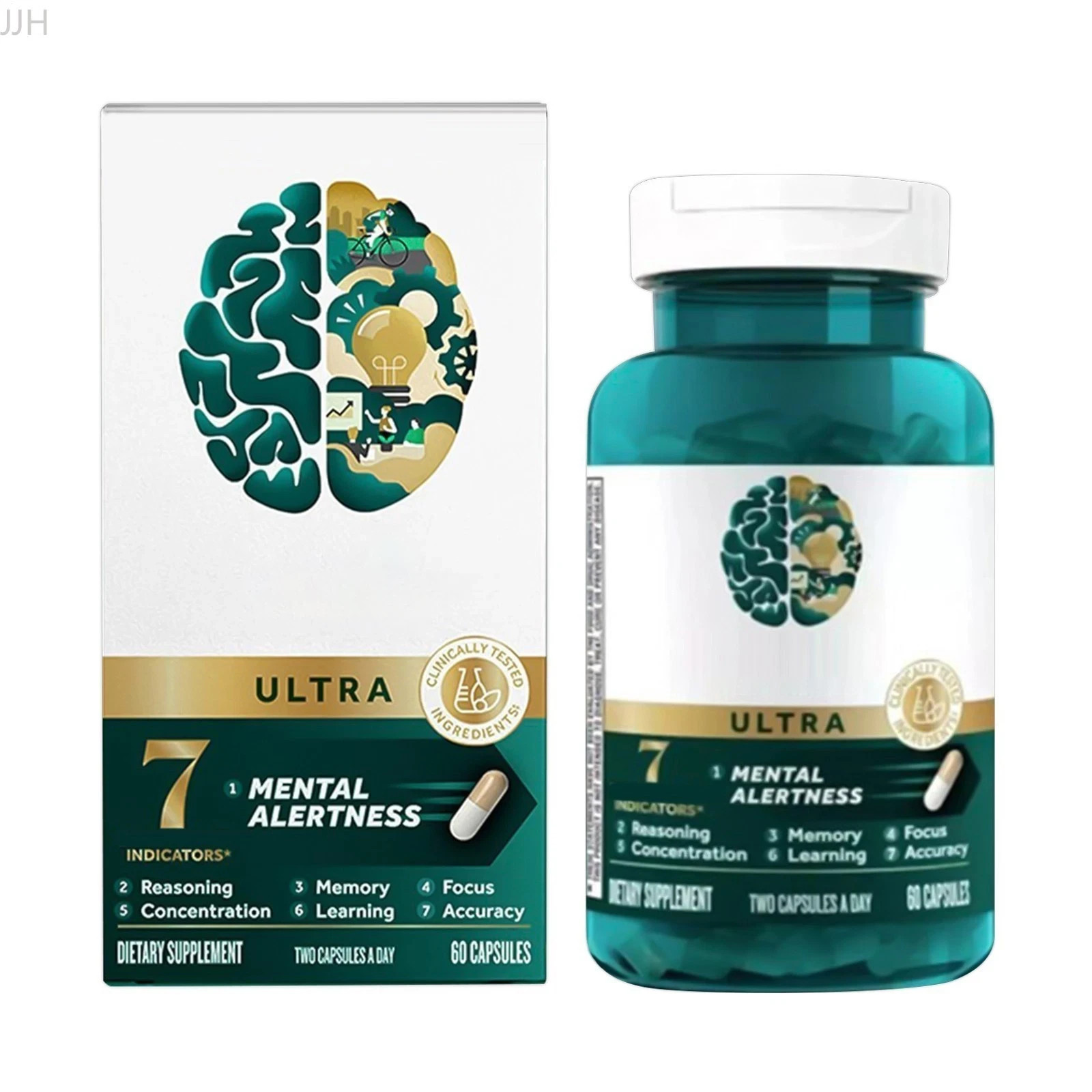 NEU Ultra Brain Health Memory Focus Mental Alertness 60 Caps