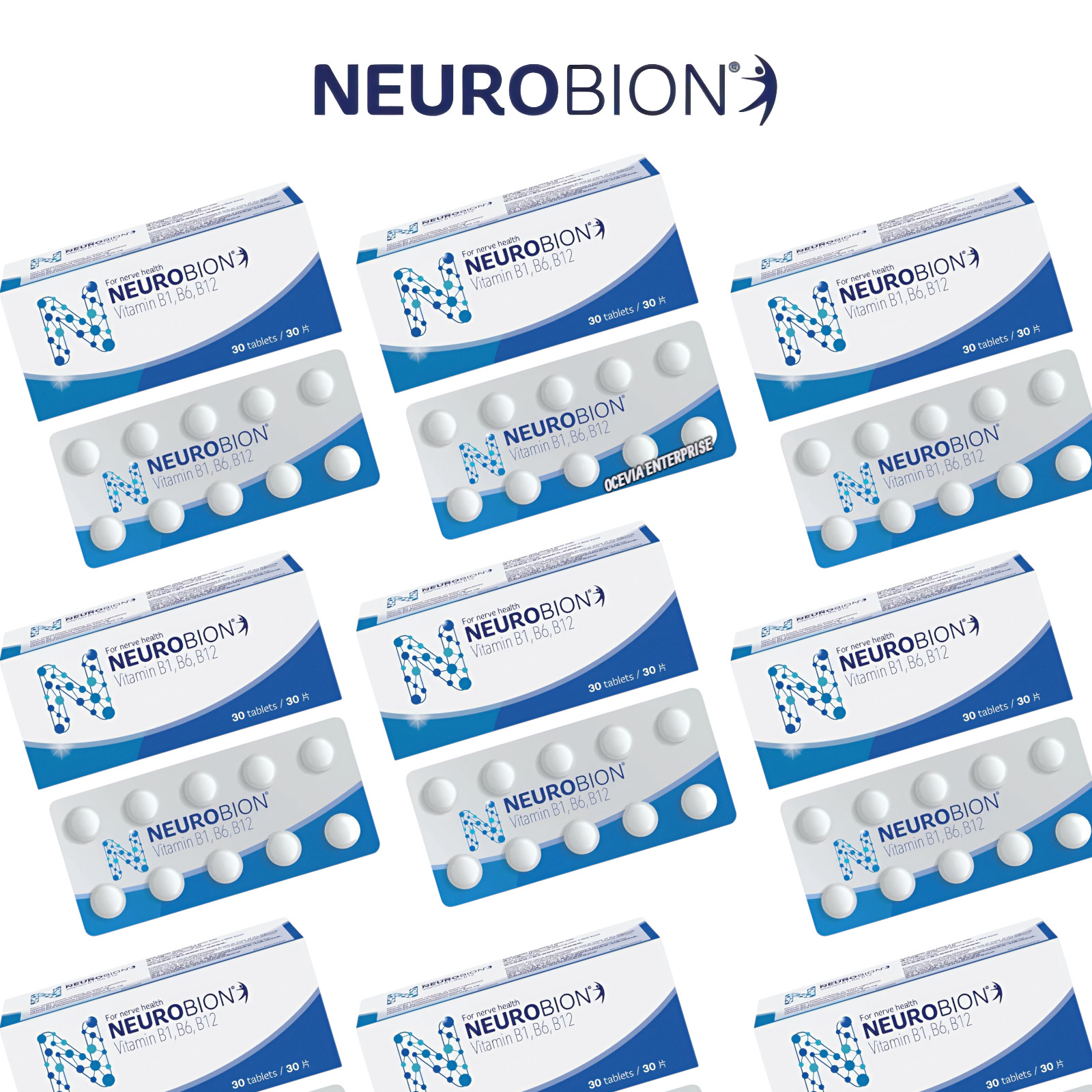 Neurobion Vitamin B1 B6 B12 Supplement 60 Tablets B-Complex Daily Nutrition Pack