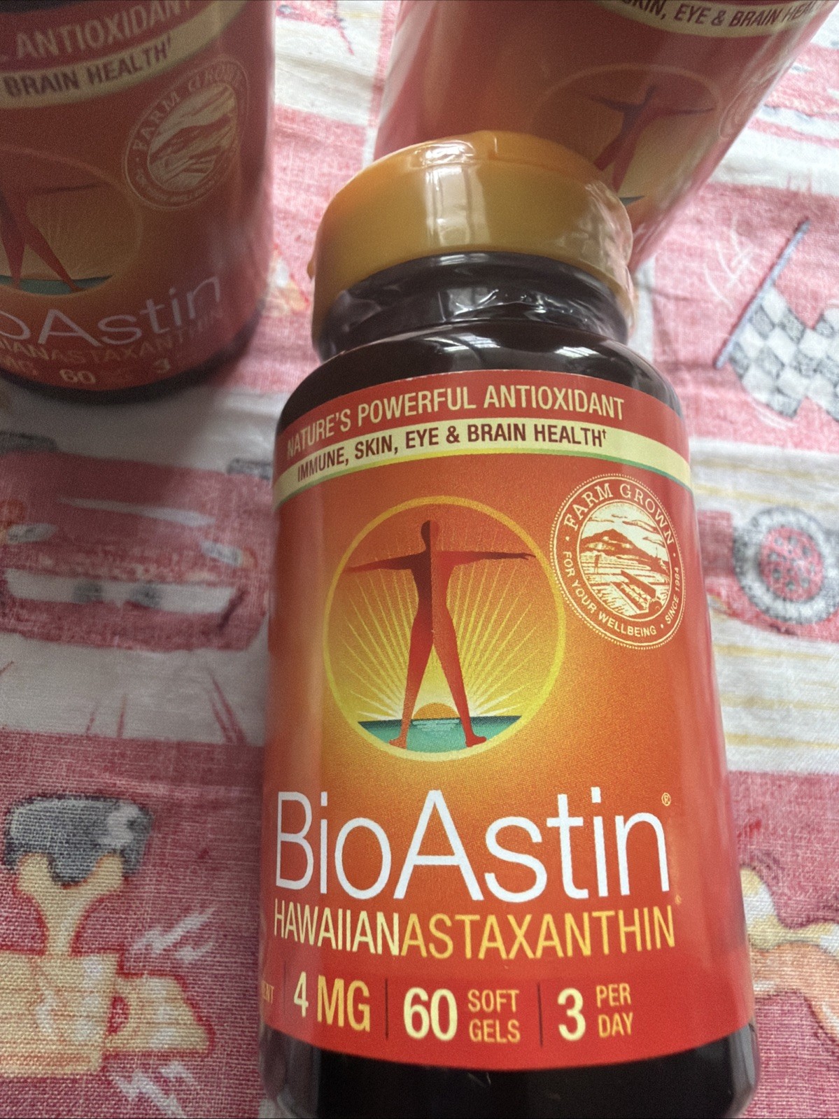 3X BioAstin Hawaiian Astaxanthin 4mg 60 Softgels Ea Exp 01/2028 Rd⬇️