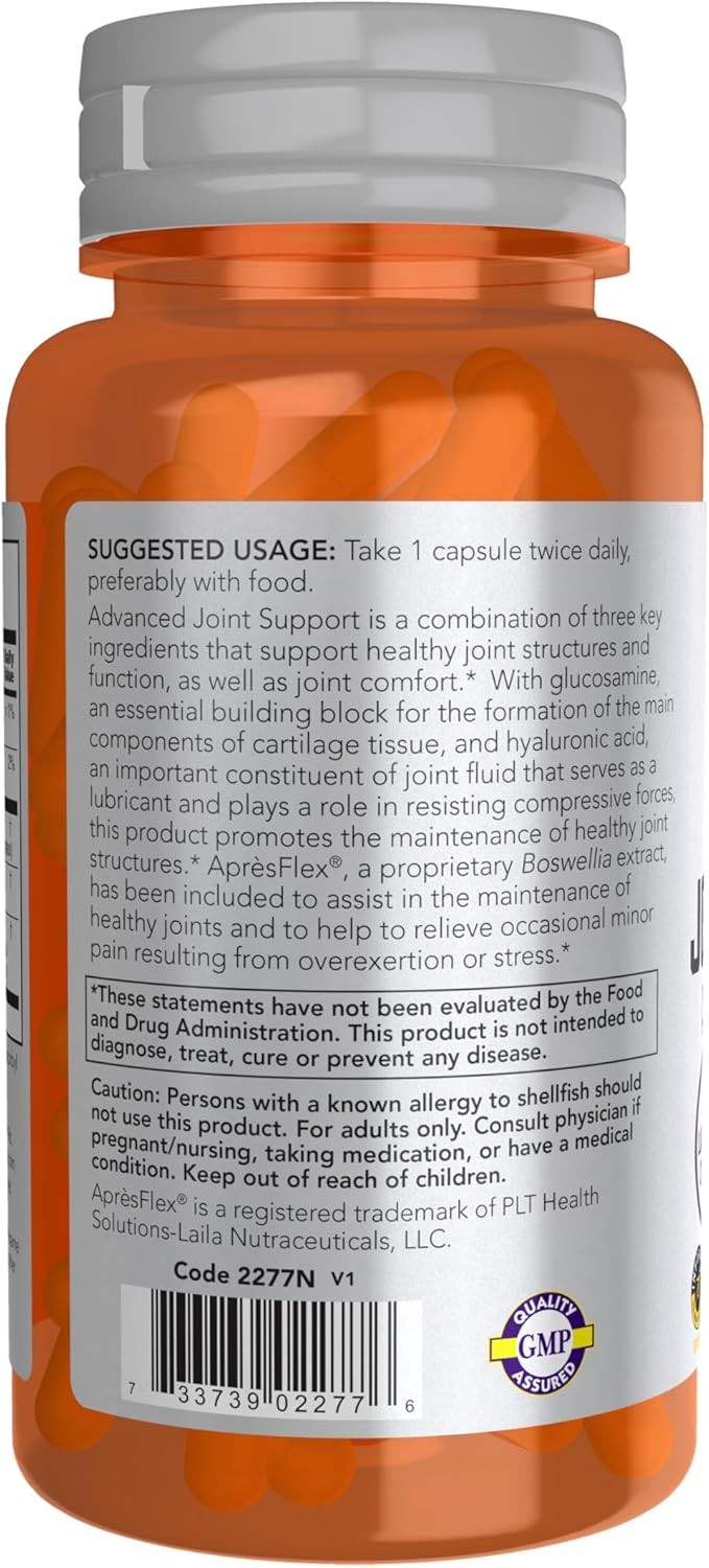 Joint Health Complex with Glucosamine & Hyaluronic Acid for Flexibility & Mobili