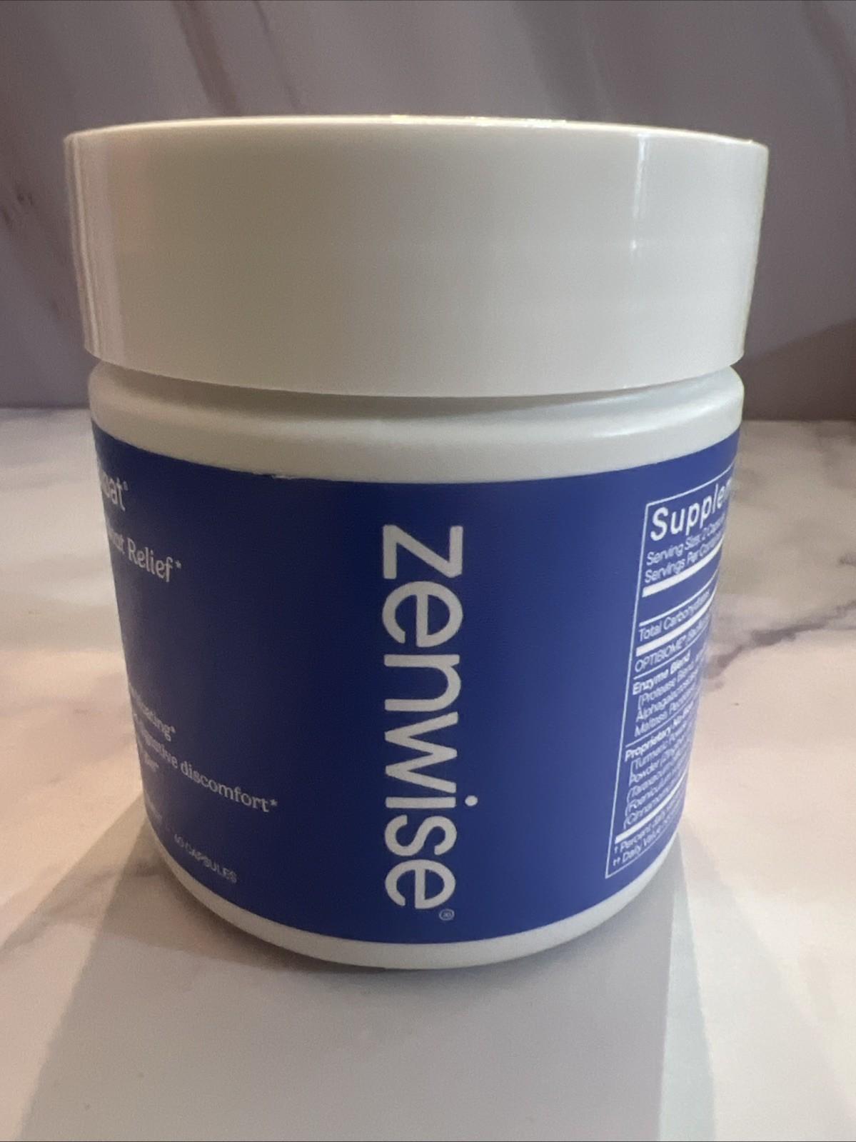 Zenwise No Bloat Daily Relief Digestive Enzymes Probiotic 60 Capsules New