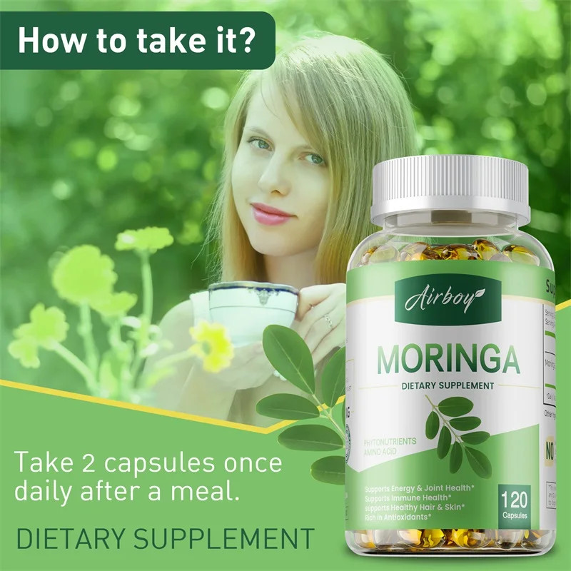 Moringa 120pcs – Antioxidant, Supports Repair of Damaged Cells, Metabolism