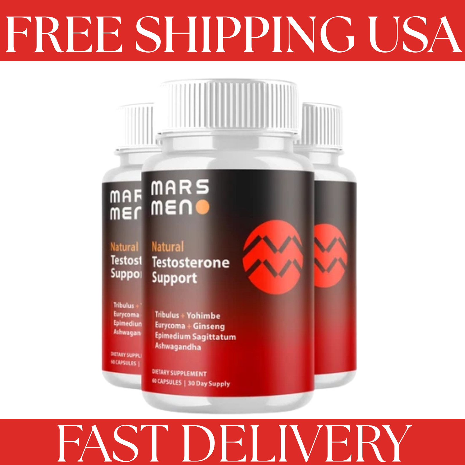 (3 Pack) Mars Men for Men innovative Max Formula Vitamin Supplement 180 Capsules