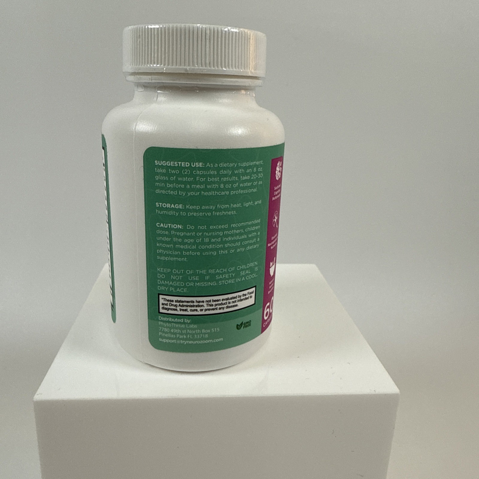 NeuroZoom Advanced Formula Pills For Brain Health – 60 Capsules Exp. 12/2025