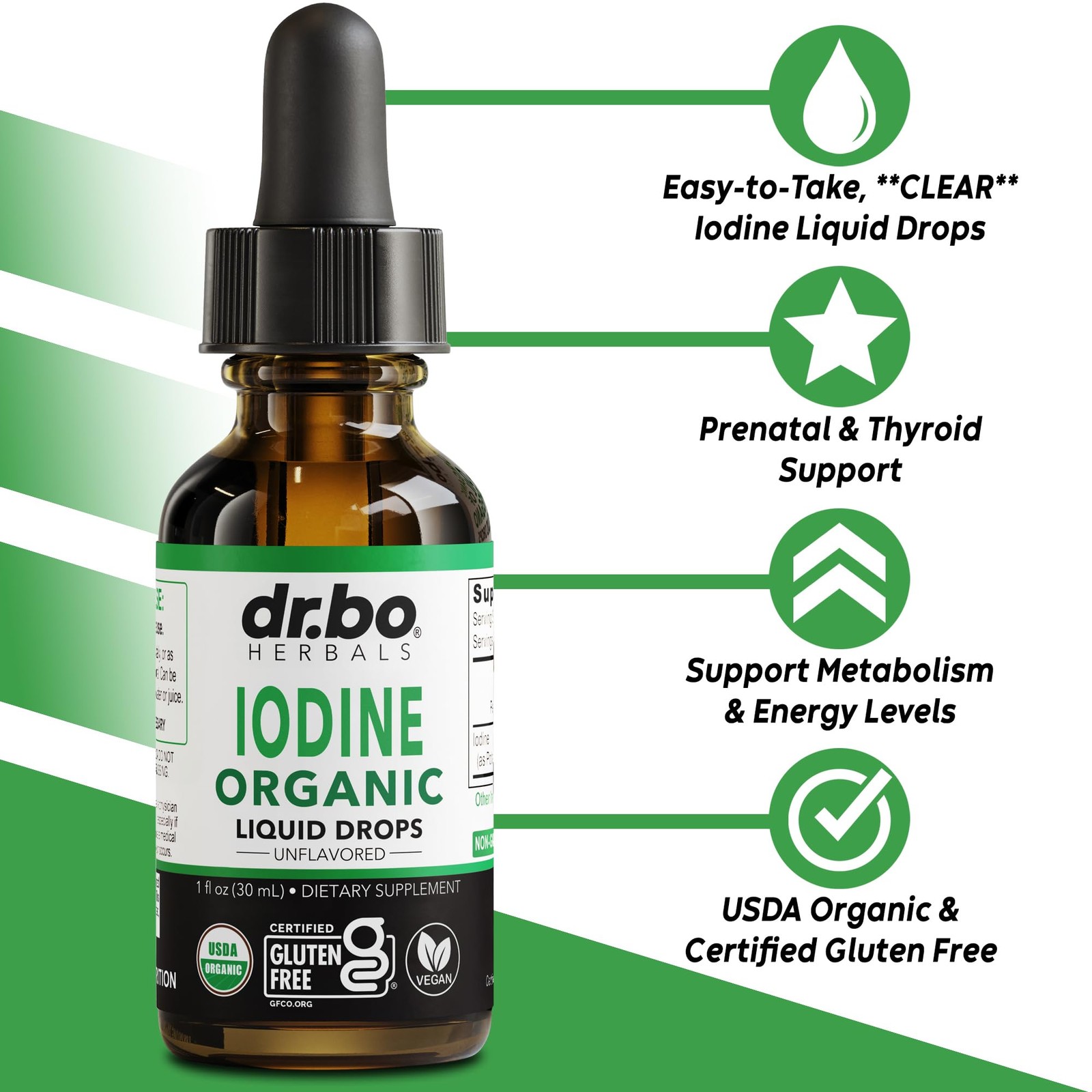 Iodine Liquid Drops Potassium Iodide – 1 Year Supply Pure 1 Fl Oz (Pack of 1)